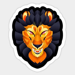 Iroh Lion Cutout Bust Sticker